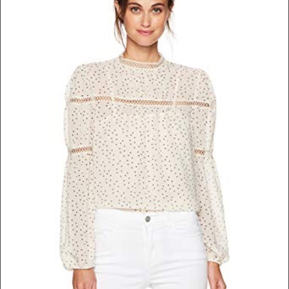 Size M 💖 Max Studio Long Sleeve Blouse Pretty - Picture 2 of 8